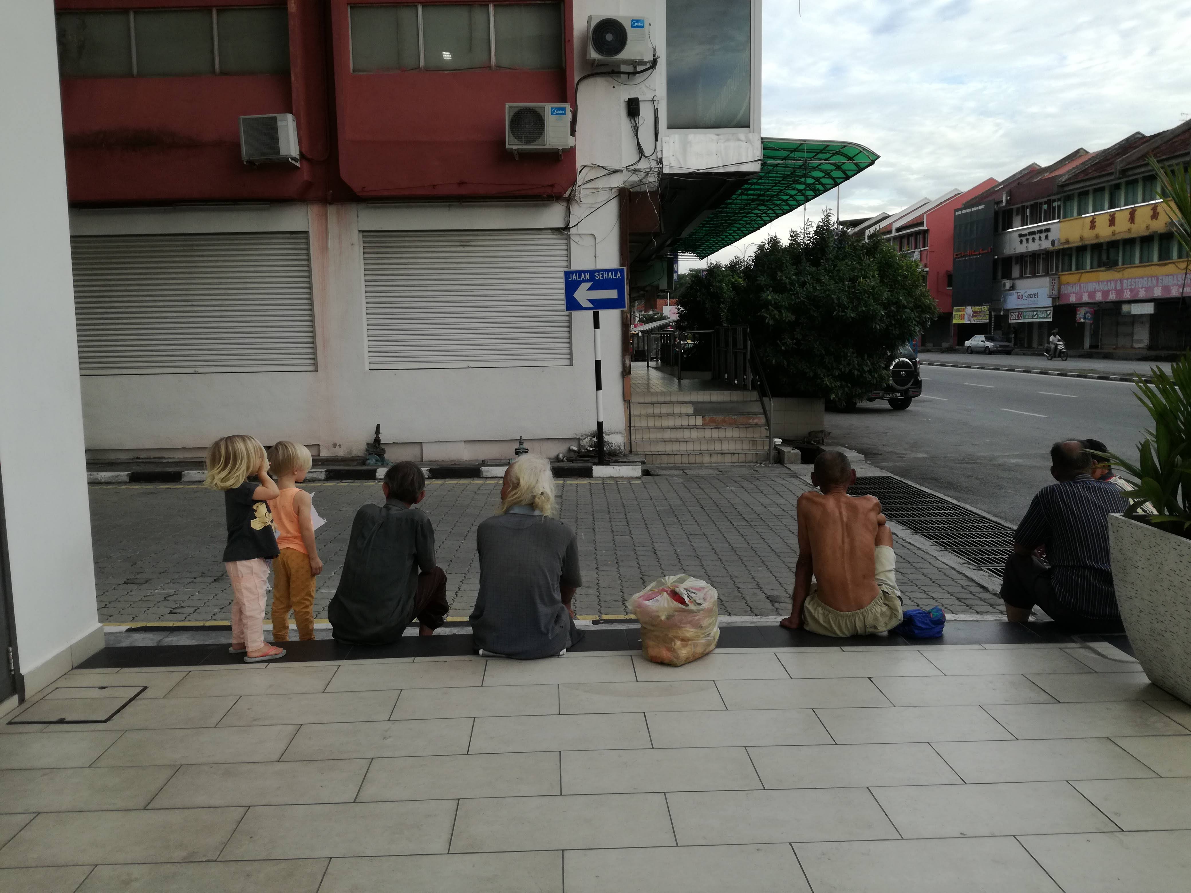 Mean on street in Ipoh